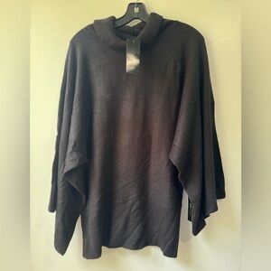 New BCBGMaxAzria Black Knit Poncho